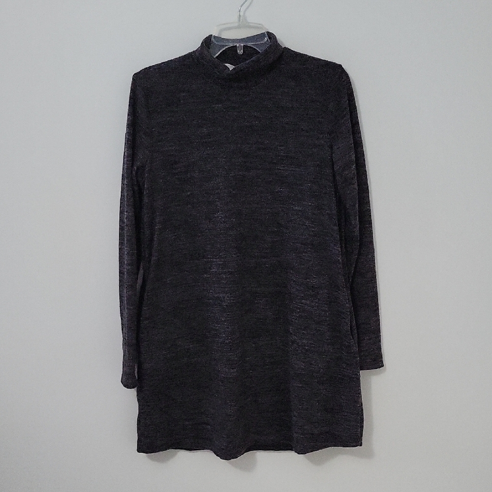 Sadie & Sage Charcoal Long Sleeve Mini Dress, Size Medium